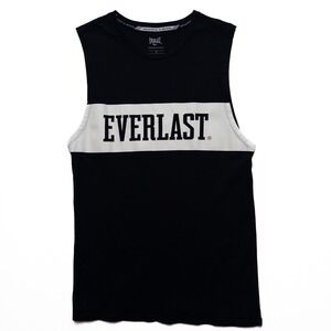 Everlast Training Tank Top Mens Small Black White Sleeveless